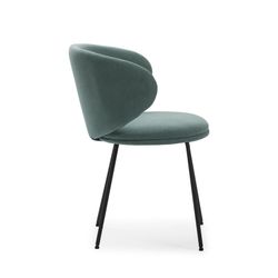 Cadeira de tecido verde, 59,5 x 56 x 77,5 cm | Correr