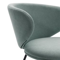 Cadeira de tecido verde, 59,5 x 56 x 77,5 cm | Correr
