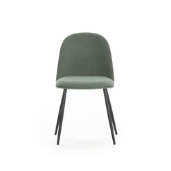 Green and black fabric chair, 45 x 52 x 81 cm | Malila