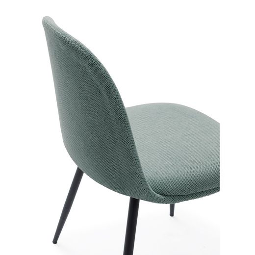 Green and black fabric chair, 45 x 52 x 81 cm | Malila