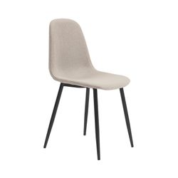 Tex-Stoffstuhl in Beige, 44,5 x 54,4 x 84 cm | Saal