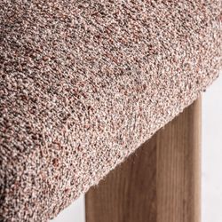 Silla de tejido y madera en marrón, 63 x 60 x 77 cm | Cluny