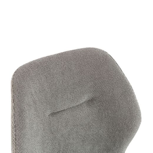 Fabric and metal chair in grey, 49 x 58 x 86 cm | Ansu