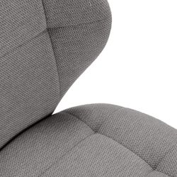 Fabric and metal chair in anthracite grey, 50 x 58 x 83 cm | Maori