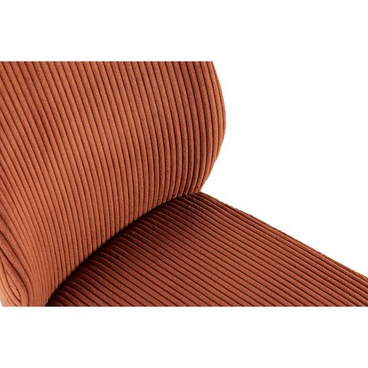 Chaise en tissu et métal avec toit en tuiles, 59 x 53 x 98 cm | Anibal