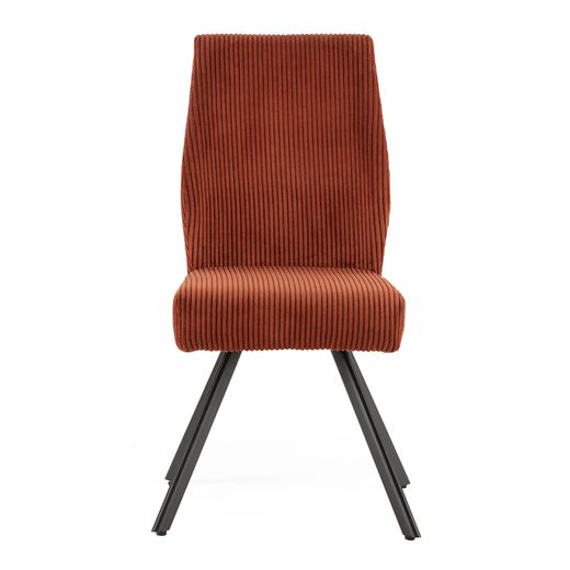 Chaise en tissu et métal avec toit en tuiles, 59 x 53 x 98 cm | Anibal