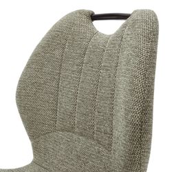 Krzesło z tkaniny i metalu w kolorze zielonym, 48 x 58 x 86 cm | Muli