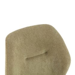 Cadeira de tecido e metal na cor verde, 49 x 58 x 86 cm | Ansu