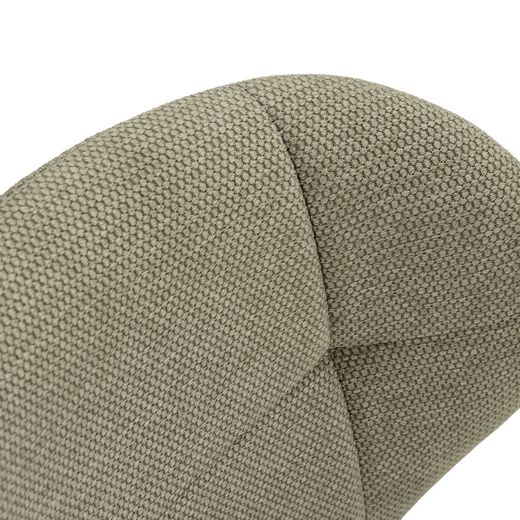 Fabric and metal chair in green, 50 x 58 x 83 cm | Maori