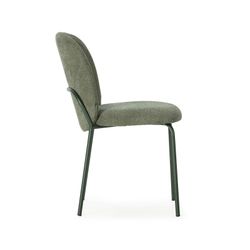Fabric and metal chair in green, 51 x 60 x 85 cm | Daia