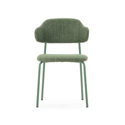 Cadeira em tecido e metal na cor verde-oliva, 51 x 53 x 78 cm | Adriel