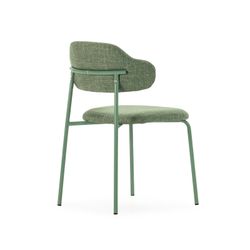 Cadeira em tecido e metal na cor verde-oliva, 51 x 53 x 78 cm | Adriel