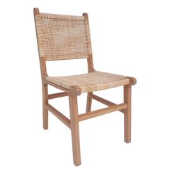 Krzesło z naturalnego drewna tekowego, 42 x 56 x 88 cm | Parma