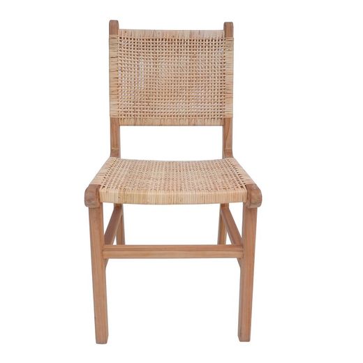Krzesło z naturalnego drewna tekowego, 42 x 56 x 88 cm | Parma
