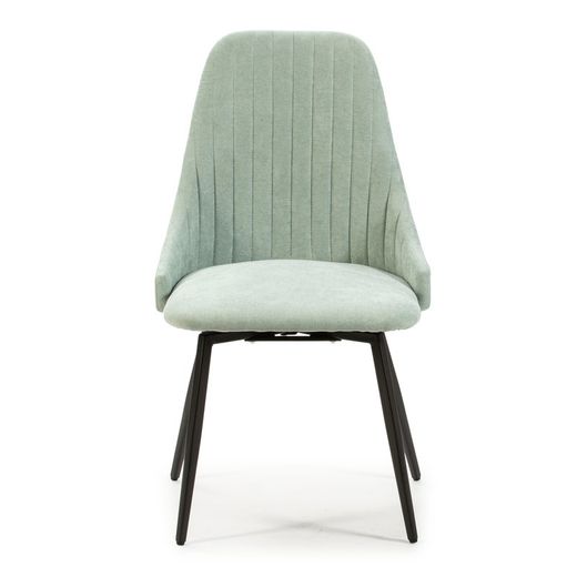 Stol i tyg och metall i grönt och svart, 50 x 54 x 90 cm | Elma