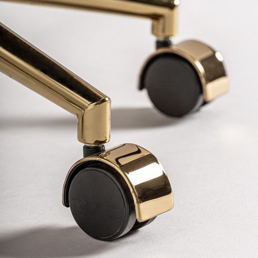 Nozay Polyester Skrivbordsstol i Natur, 55 x 57 x 74 cm