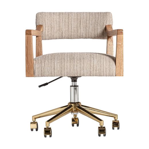 Nozay Polyester Skrivbordsstol i Natur, 55 x 57 x 74 cm