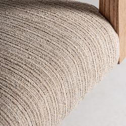 Nozay Polyester Skrivbordsstol i Natur, 55 x 57 x 74 cm