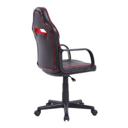 Svart/röd gamerstol i konstläder, 60 x 60 x 98/108 cm | xtr junior
