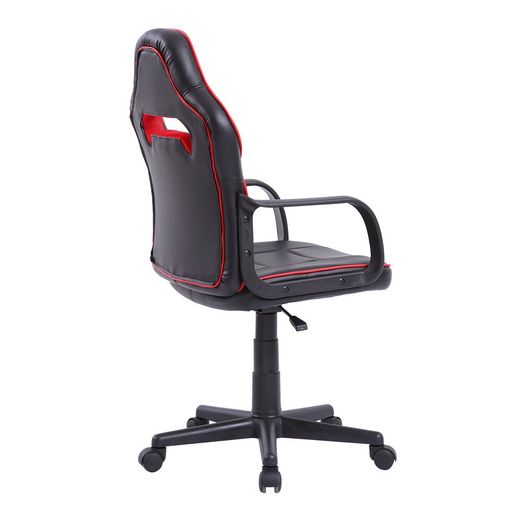 Svart/röd gamerstol i konstläder, 60 x 60 x 98/108 cm | xtr junior