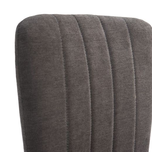 Chaise en tissu et métal noir, 42,5 x 58 x 96 cm | Holly