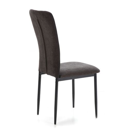 Chaise en tissu et métal noir, 42,5 x 58 x 96 cm | Holly