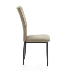 Cadeira de tecido e metal em verde, 42,5 x 58 x 96 cm | Holly