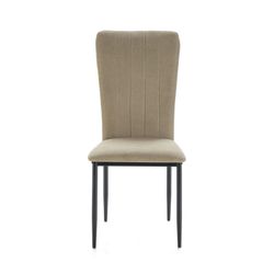 Cadeira de tecido e metal em verde, 42,5 x 58 x 96 cm | Holly