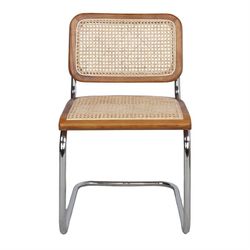 Kiev Stål, Rotting och Brunt trä Stol, 46x65x79 cm