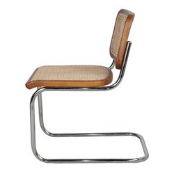 Kiev Stål, Rotting och Brunt trä Stol, 46x65x79 cm