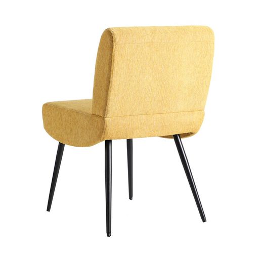 Silla Lavoria Chenilla 48x58x76 cm Mostaza