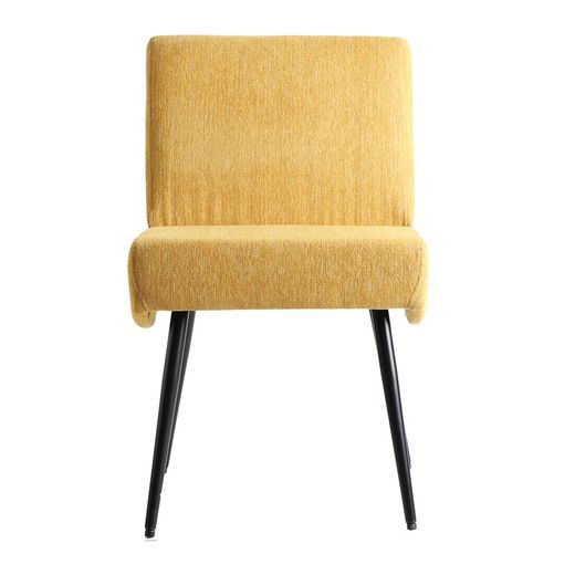 Silla Lavoria Chenilla 48x58x76 cm Mostaza