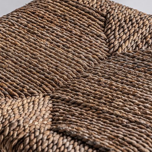 Chaise Manhula en bois de teck naturel, 46 x 46 x 83 cm