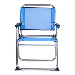Textileine sailor chair and aluminum frame, 58x54x81 cm