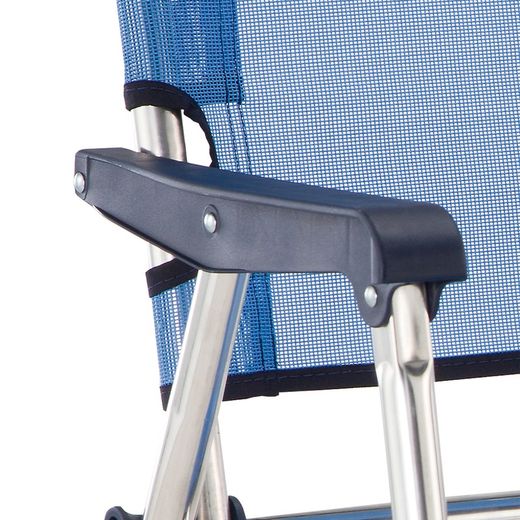 Textileine sailor chair and aluminum frame, 58x54x81 cm