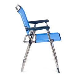 Textileine sailor chair and aluminum frame, 58x54x81 cm