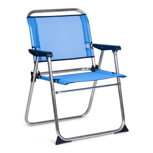Textileine sailor chair and aluminum frame, 58x54x81 cm