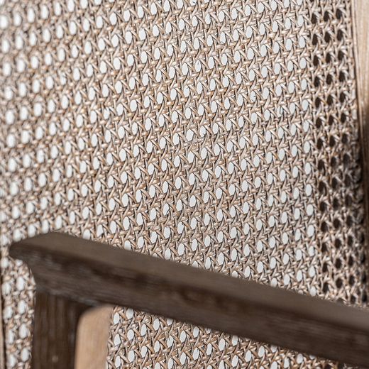 Chaise Mattia en bois de frêne crème, 57 x 60 x 85 cm