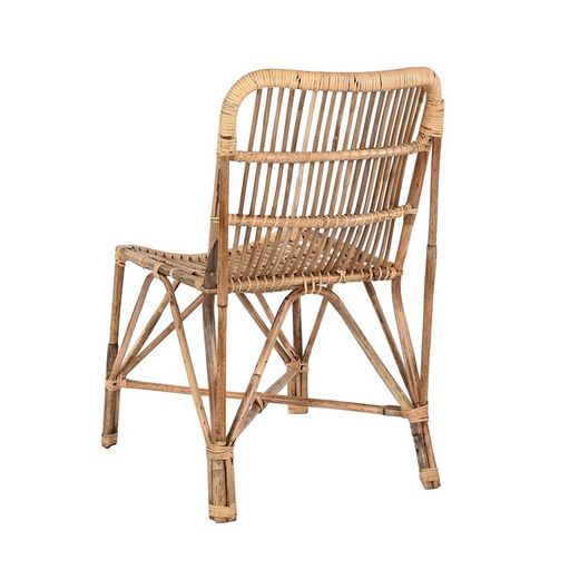 Sedia da giardino in rattan e bambù naturale, 47 x 61 x 84 cm | Mare