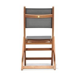 Sedia pieghevole in textilene ed eucalipto 50,65 x 49,60 x 93,20 cm