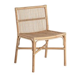 Chaise Tandag en rotin naturel, 53 x 53 x 80 cm