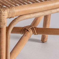 Chaise Tandag en rotin naturel, 53 x 53 x 80 cm