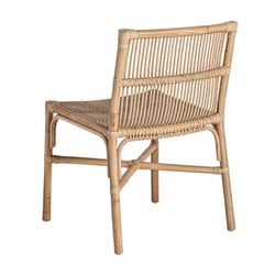 Chaise Tandag en rotin naturel, 53 x 53 x 80 cm