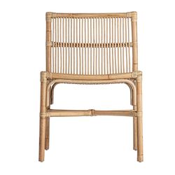 Chaise Tandag en rotin naturel, 53 x 53 x 80 cm