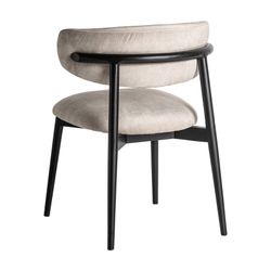 Zell Polyesterstuhl in Schwarz, 57 x 56 x 78 cm