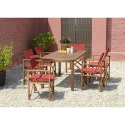 Sedia regista in legno di eucalipto 51,5 x 54,2 x 84 cm