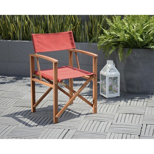 Sedia regista in legno di eucalipto 51,5 x 54,2 x 84 cm