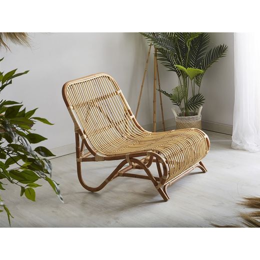 Anita Fauteuil in natuurlijk rotan, 65x82x76 cm