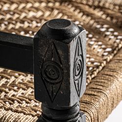 Backlyn armchair made of reclaimed wood in natural, 58 x 61 x 75 cm