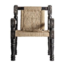 Backlyn armchair made of reclaimed wood in natural, 58 x 61 x 75 cm